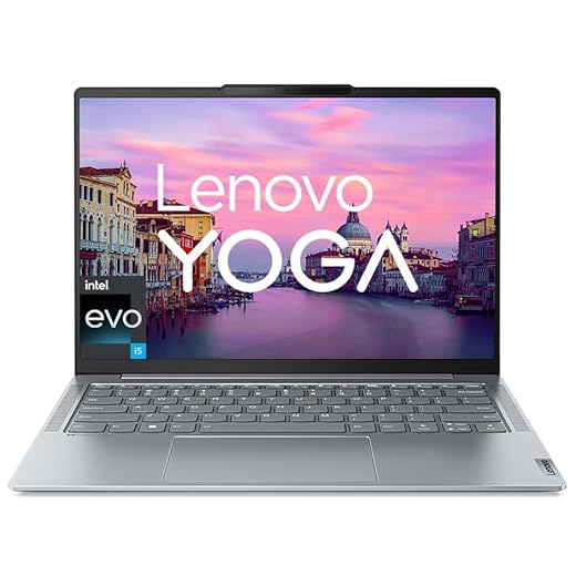 (Refurbished) Lenovo Yoga Slim 6 Intel Evo Core i5 1240P 14"(35.5cm) 2.2K 300Nit Laptop (16GB/512GB SSD/60Hz Refresh/Win 11/Office 2021/Backlit KB/1Yr Warranty/Alexa/3 Month Game Pass/Storm Grey/1.35Kg), 82WU0095IN